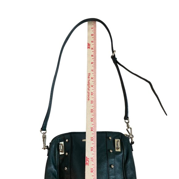 Rebecca Minkoff Green Leather Crossbody Bag With Gold Hardware - Picture 11 of 15